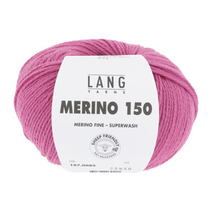 Lang Yarns Merino 150 085 Kleur: Fuchsia Roze
