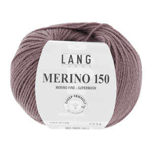 Lang Yarns Merino 150 148 Kleur: Donker Oudrose