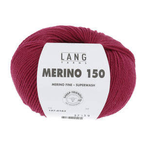 Lang Yarns Merino 150 162 Kleur: Wijn rood