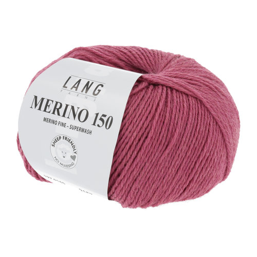 Lang Yarns Lang Yarns Merino 150 165 Kleur: Framboos