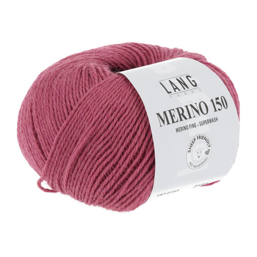 Lang Yarns Lang Yarns Merino 150 165 Kleur: Framboos