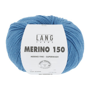 Lang Yarns Merino 150 206 Kleur: Midden Blauw
