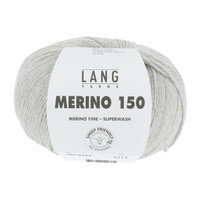 Lang Yarns Merino 150 223 Kleur: Lichtgrijs melange Lang Yarns Lang Yarns Merino 150 223 Kleur: Lichtgrijs melange