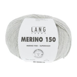 Lang Yarns Merino 150 223 Kleur: Lichtgrijs melange