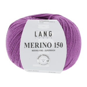 Lang Yarns Merino 150 266 Kleur: Fuchsia Paars