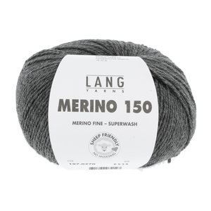 Lang Yarns Merino 150 270 Kleur: Donker Grijs melange