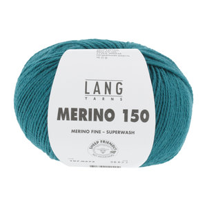 Lang Yarns Merino 150 272 Kleur: Donker Turquoise