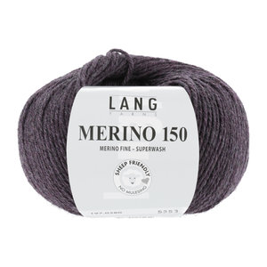 Lang Yarns Merino 150 280 Kleur: Aubergine melange