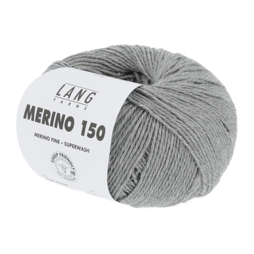 Lang Yarns Merino 150 324 Kleur: Grijs melange Lang Yarns Lang Yarns Merino 150 324 Kleur: Grijs melange