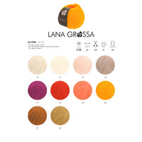 Lana Grossa Allora 001 Kleur: Geel