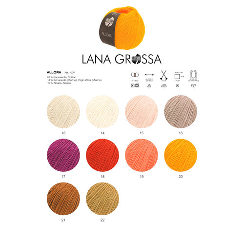 Allora 021 Kleur: Kaneelbruin Lana Grossa Allora 021 Kleur: Kaneelbruin