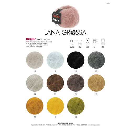 Brigitte NO.3 026 Kleur: Poeder Roze Lana Grossa Brigitte NO.3 026 Kleur: Poeder Roze