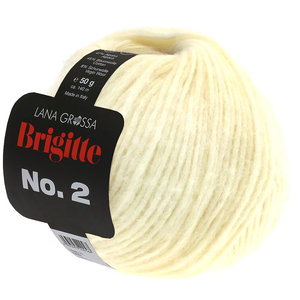 Lana Grossa Brigitte NO.2 016 Kleur: Ruw Wit Brigitte NO.2 016 Kleur: Ruw Wit
