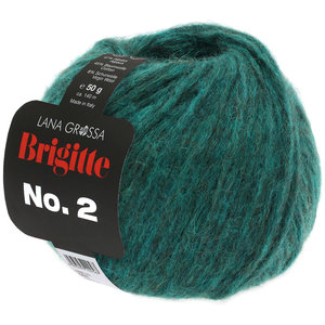 Lana Grossa Brigitte NO.2 028 Kleur: Donker Groen Brigitte NO.2 028 Kleur: Donker Groen