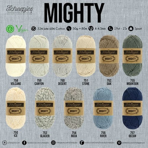 Scheepjes Scheepjes Mighty 756 Kleur: River