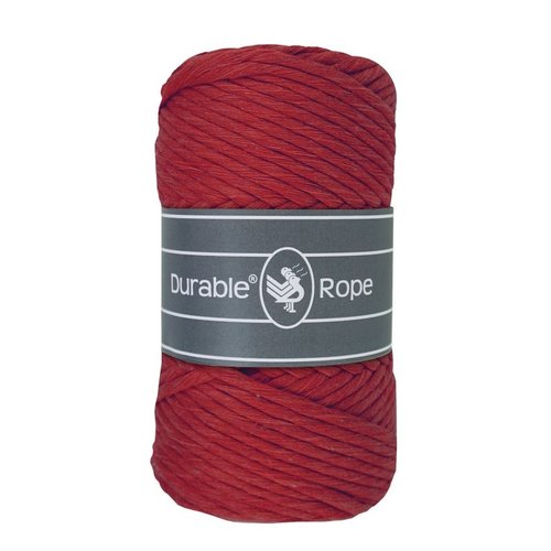 Durable Macrame Rope 5mm 316 Kleur: Red Durable Durable Macrame Rope 5mm 316 Kleur: Red