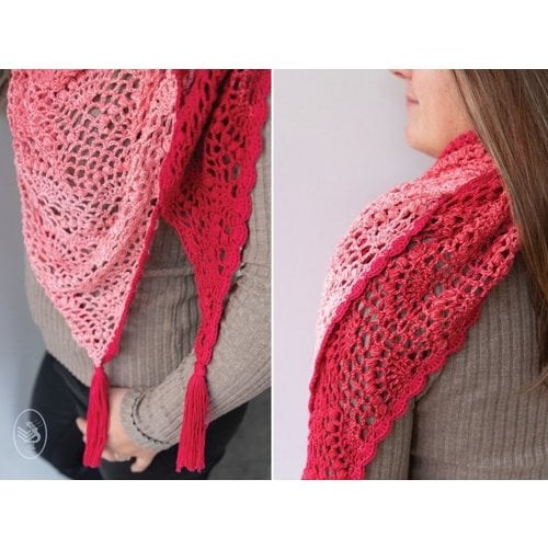 Durable Haakpatroon Wild Strawberry Waaier Shawl Download