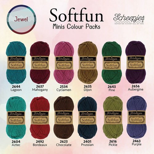 Scheepjes Scheepjes Softfun Pack Kleur: Jewel