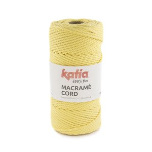 Katia Macrame Cord Twisted 5mm 112 Kleur: Geel