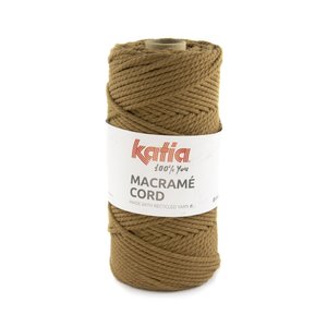 Katia Macrame Cord Twisted 5mm 113 Kleur: Bruin