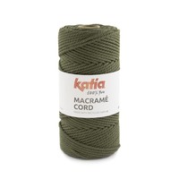 Katia Macrame Cord Twisted 5mm 117 Kleur: Leger groen Katia Katia Macrame Cord Twisted 5mm 117 Kleur: Leger groen