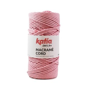Katia Macrame Cord Twisted 5mm 101 Kleur: Roos