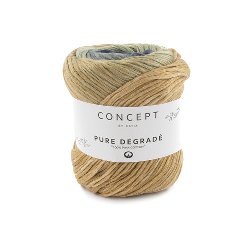 Katia Pure Degrade 202 Kleur: Donker blauw-Camel-Kaki Katia Katia Pure Degrade 202 Kleur: Donker blauw-Camel-Kaki