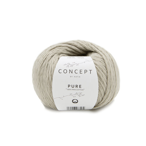 Katia Pure 71 Kleur: Parelmoer-lichtgrijs Katia Katia Pure 71 Kleur: Parelmoer-lichtgrijs