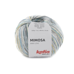 Katia Katia Mimosa 302 Kleur: Blauw-Licht geel Katia Mimosa 302 Kleur: Blauw-Licht geel