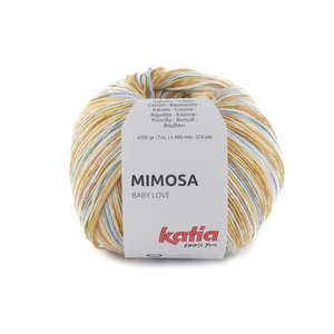 Katia Mimosa 304 Kleur: Roestbruin-Citroengeel-Waterblauw