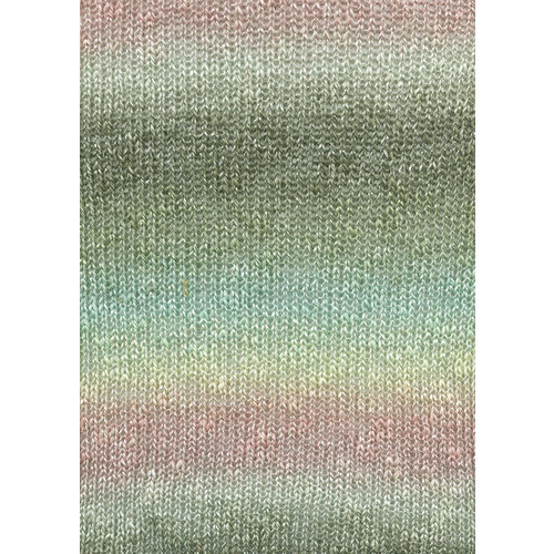 Linello 052 Kleur: Groen-Roze Lang Yarns Linello 052 Kleur: Groen-Roze