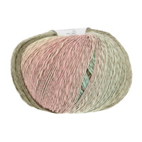 Linello 052 Kleur: Groen-Roze Lang Yarns Linello 052 Kleur: Groen-Roze