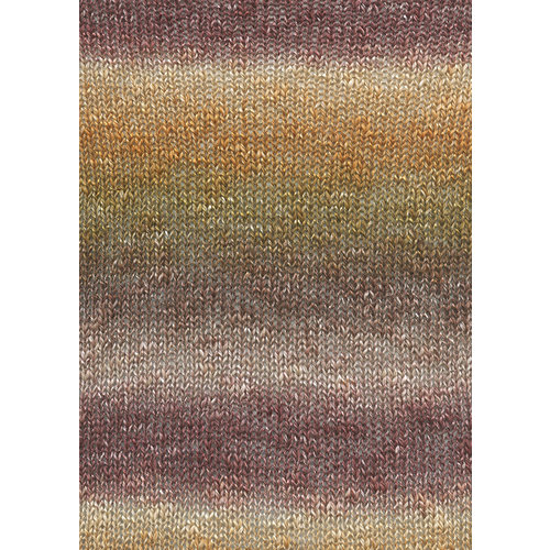 Lang Yarns Linello 015 Kleur: Bruin-Bordeauxrood