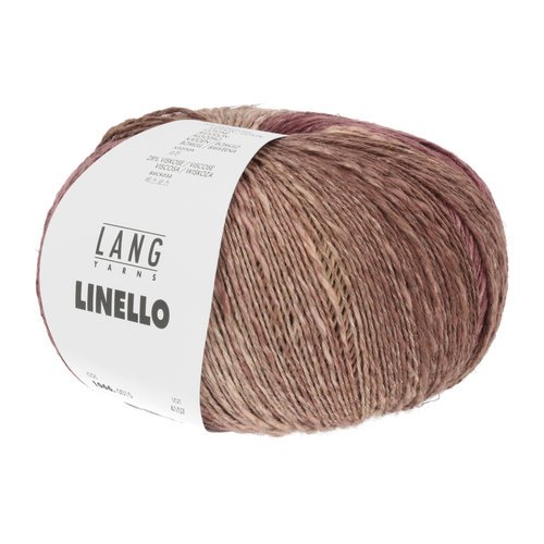Lang Yarns Linello 015 Kleur: Bruin-Bordeauxrood