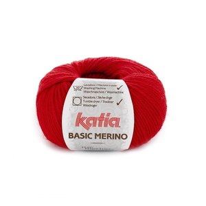 Basic Merino nr.4 Kleur: Rood