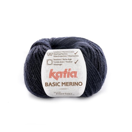 Basic Merino nr.5 Kleur:  Zeer donker blauw Katia Basic Merino nr.5 Kleur:  Zeer donker blauw