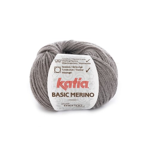 Basic Merino nr.13 Kleur:  Medium Grijs Katia Basic Merino nr.13 Kleur:  Medium Grijs