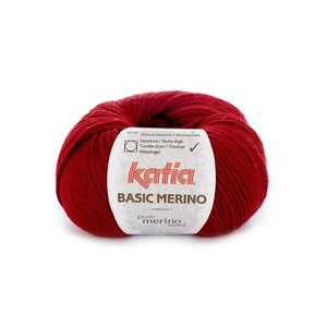 Basic Merino nr.22 Kleur: Wijnrood