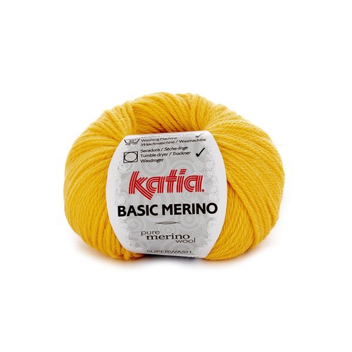 Basic Merino nr.64 Kleur: Geel Katia Basic Merino nr.64 Kleur: Geel