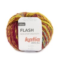 Katia Flash nr.400 Kleur: Rood-Geel-Turquoise