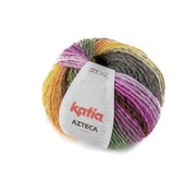 Katia Azteca nr.7869 Kleur: Zwart-Roze-Groen-Geel