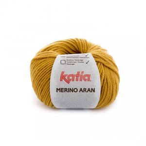 Merino Aran nr.41 Kleur: Licht mosterdgeel