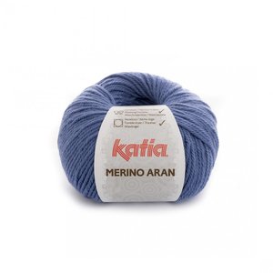 Merino Aran nr.45 Kleur: Blauw
