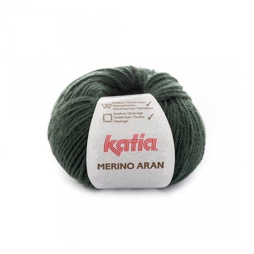 Merino Aran nr.66 Kleur: Donkergroen Katia Merino Aran nr.66 Kleur: Donkergroen