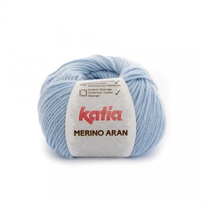 Merino Aran nr.68 Kleur: Hemelsblauw