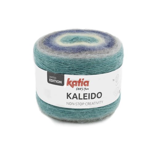 Kaleido nr.302 Kleur: Blauw-Turquoise-Grijs Katia Kaleido nr.302 Kleur: Blauw-Turquoise-Grijs