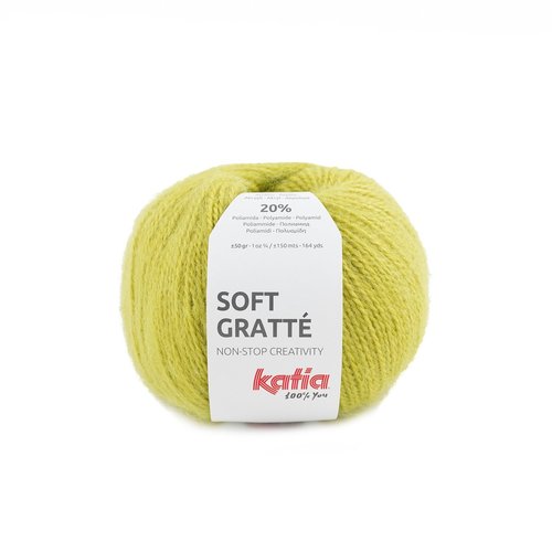 Soft Gratte nr.62 Kleur: Citroengeel Katia Soft Gratte nr.62 Kleur: Citroengeel