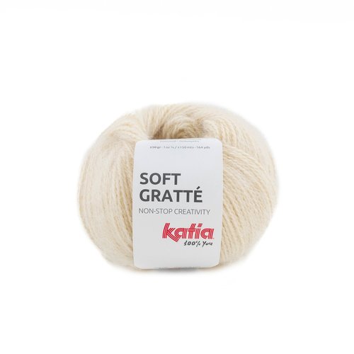 Soft Gratte nr.70 Kleur: Licht ivoorkleurig Katia Soft Gratte nr.70 Kleur: Licht ivoorkleurig