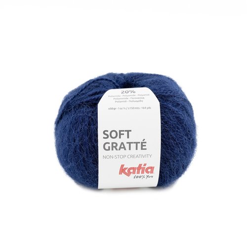 Soft Gratte nr.75 Kleur: Donker blauw Katia Soft Gratte nr.75 Kleur: Donker blauw