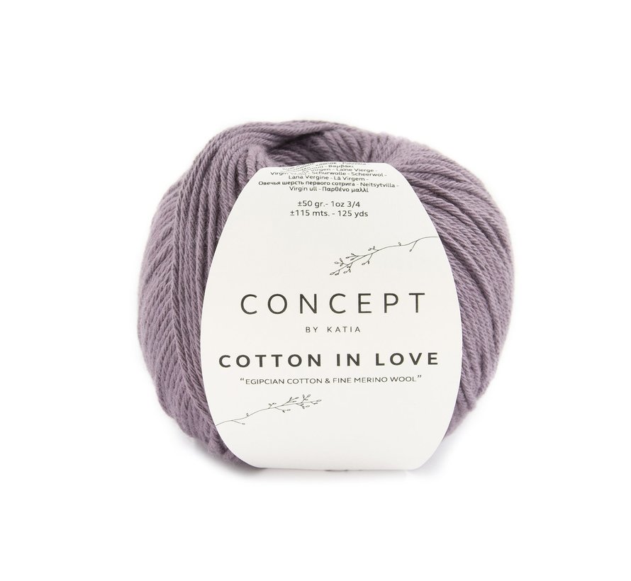 Cotton in Love nr.54 Kleur: Aubergine